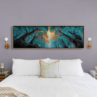 Golden Light Through the Enchanted Forest