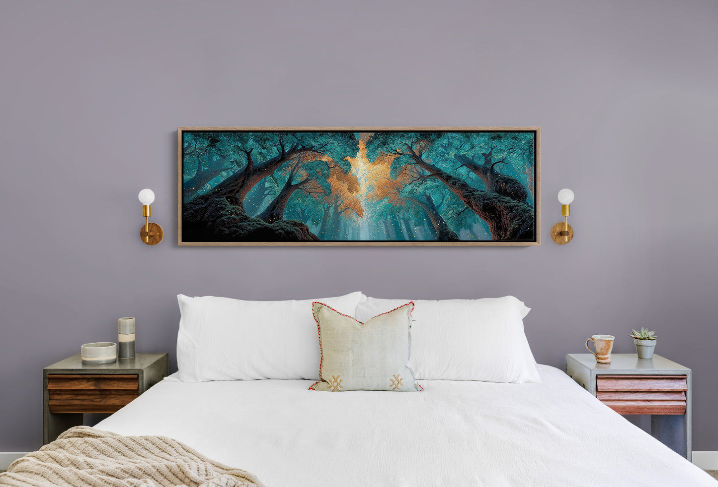 Golden Light Through the Enchanted Forest