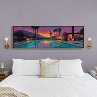 Desert Sunset Poolside Glow