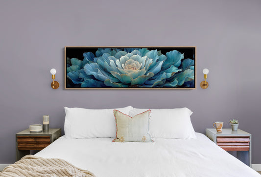 Midnight Bloom In Teal