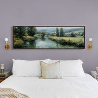 Quiet River Through Green Fields