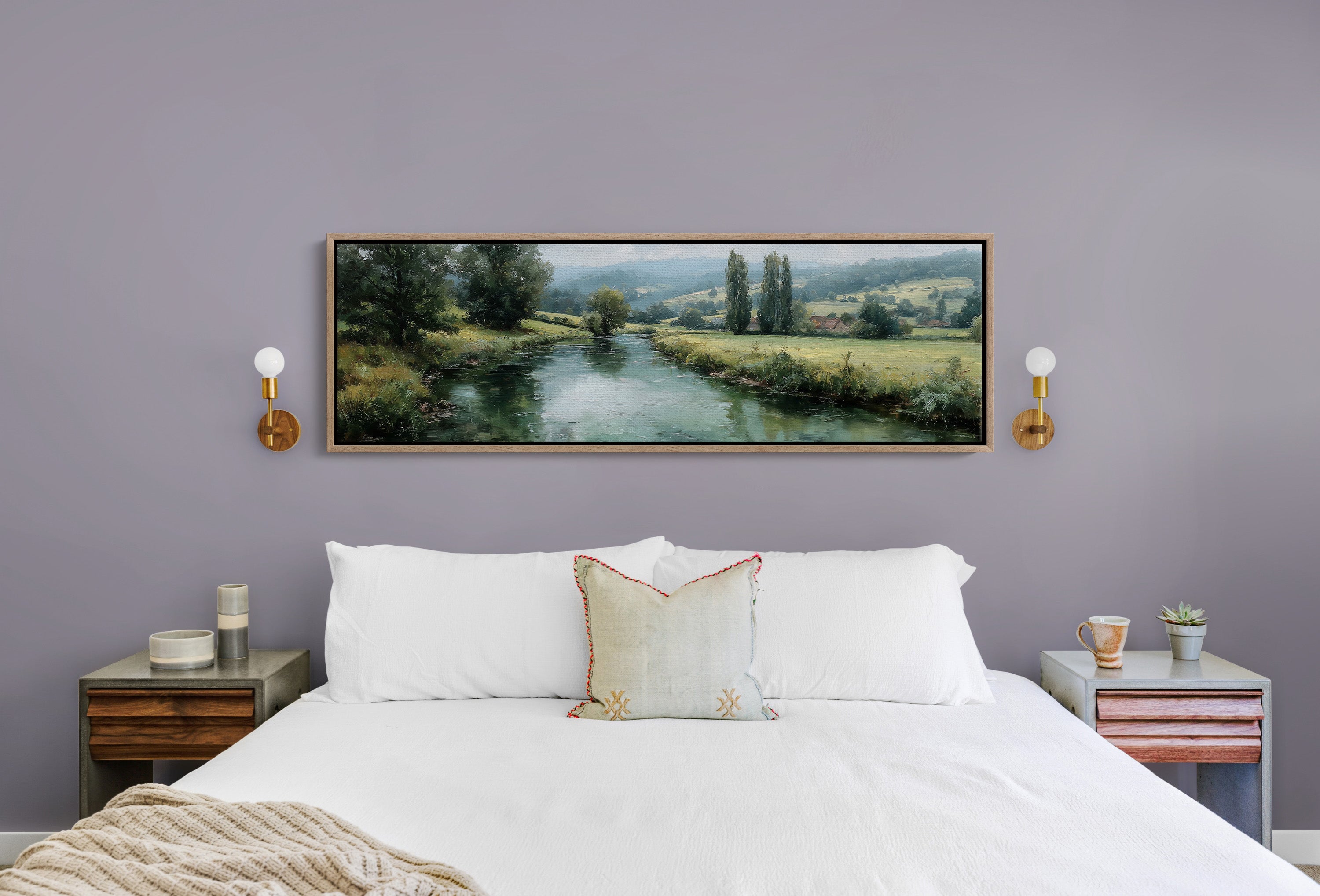 Quiet River Through Green Fields