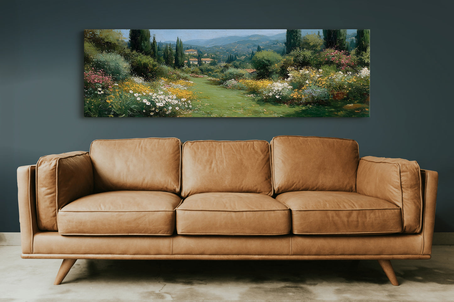 Sunlit Garden Path In Tuscany