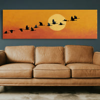 Wild Geese Across the Setting Sun
