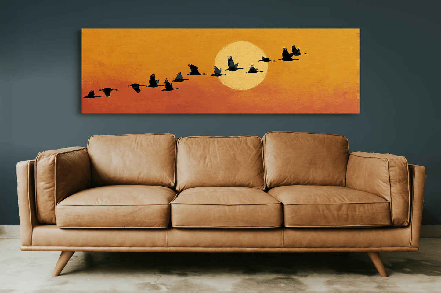 Wild Geese Across the Setting Sun
