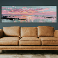 Blush Horizon Coastal Sunset