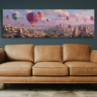 Balloons Rising Over Stone Valleys