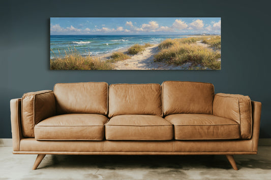 Path Through Golden Coastal Dunes