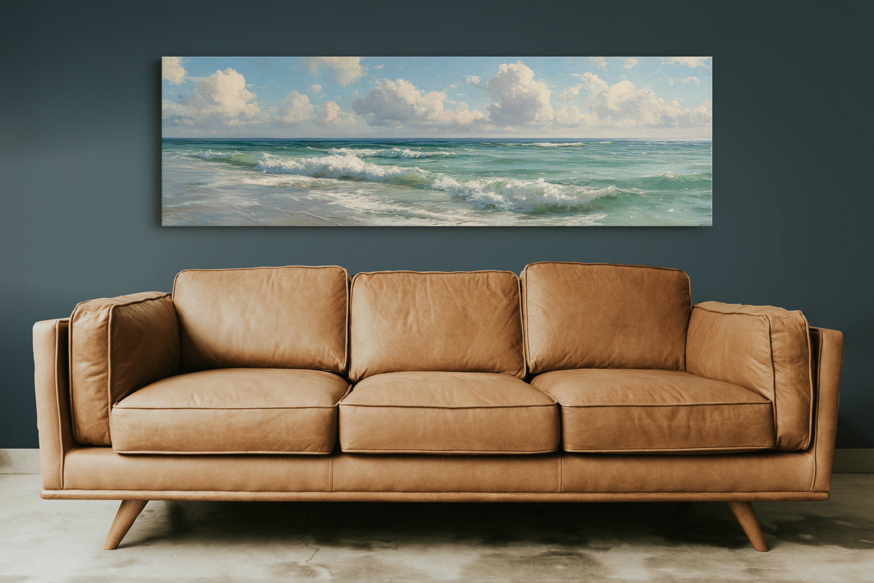 Emerald Waves Beneath Summer Skies
