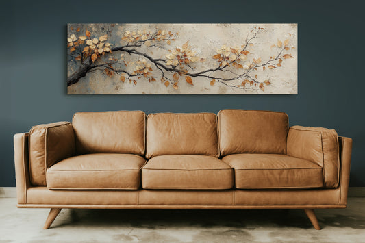 Golden Leaves On Quiet Branch