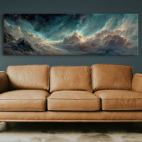 Celestial Clouds Beneath A Starlit Sky