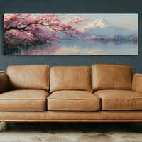 Cherry Blossoms and Mount Fuji Lake