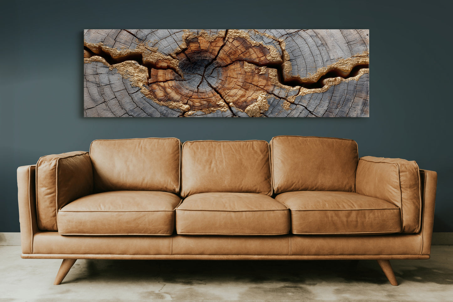 Gold Veins Through Ancient Wood