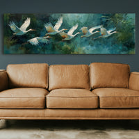 White Herons in Silent Flight