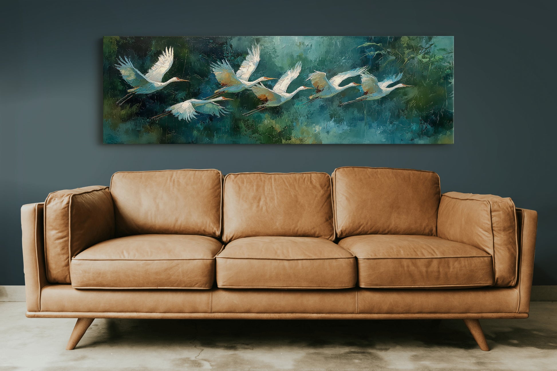 White Herons in Silent Flight
