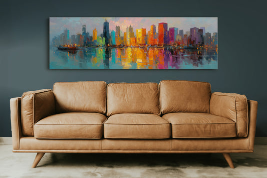 Neon City Reflections