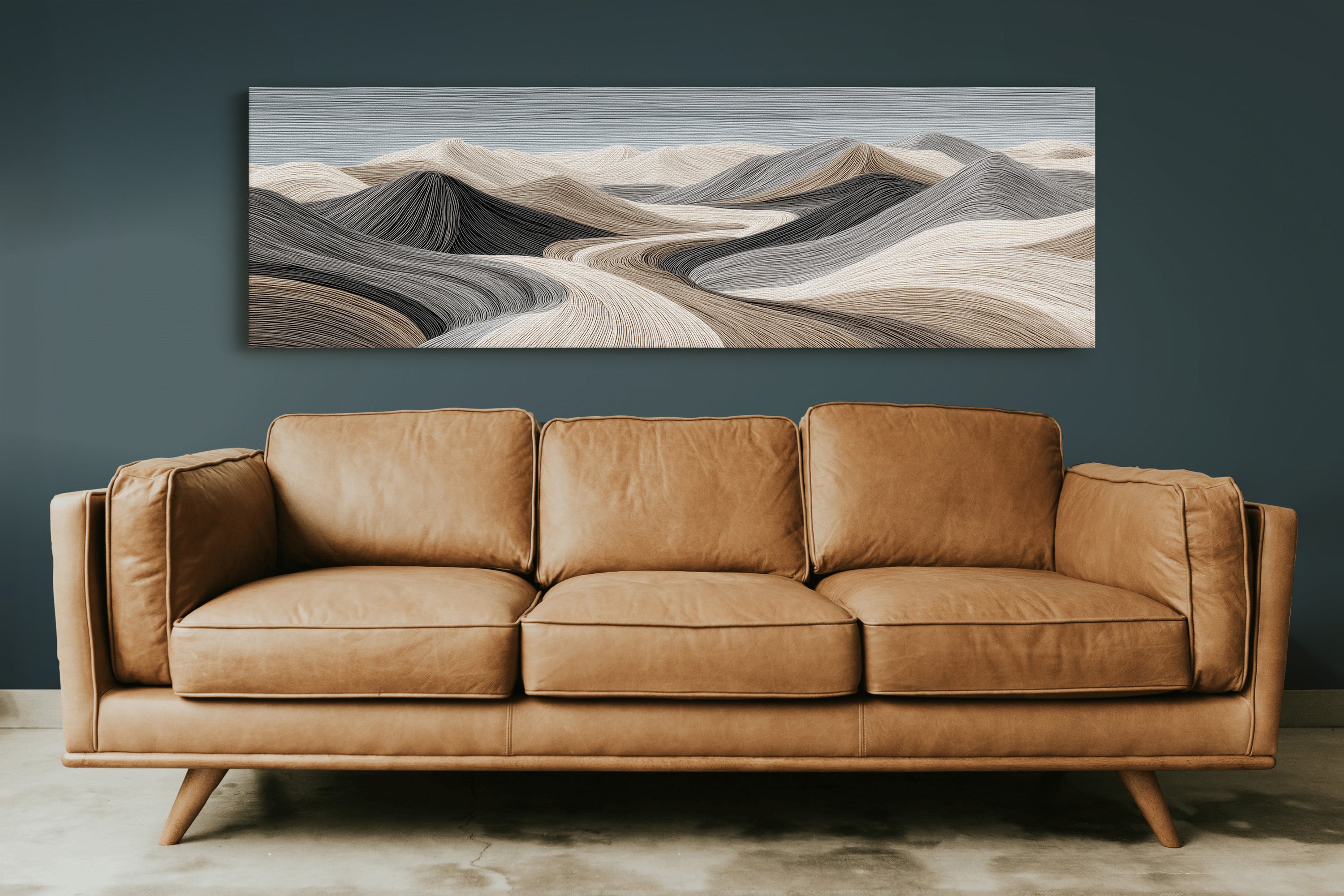 Flowing Sand Dune Abstract Landscape