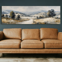 Soft Countryside Valley Landscape