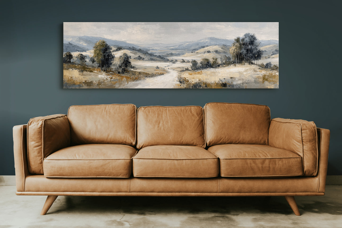 Soft Countryside Valley Landscape