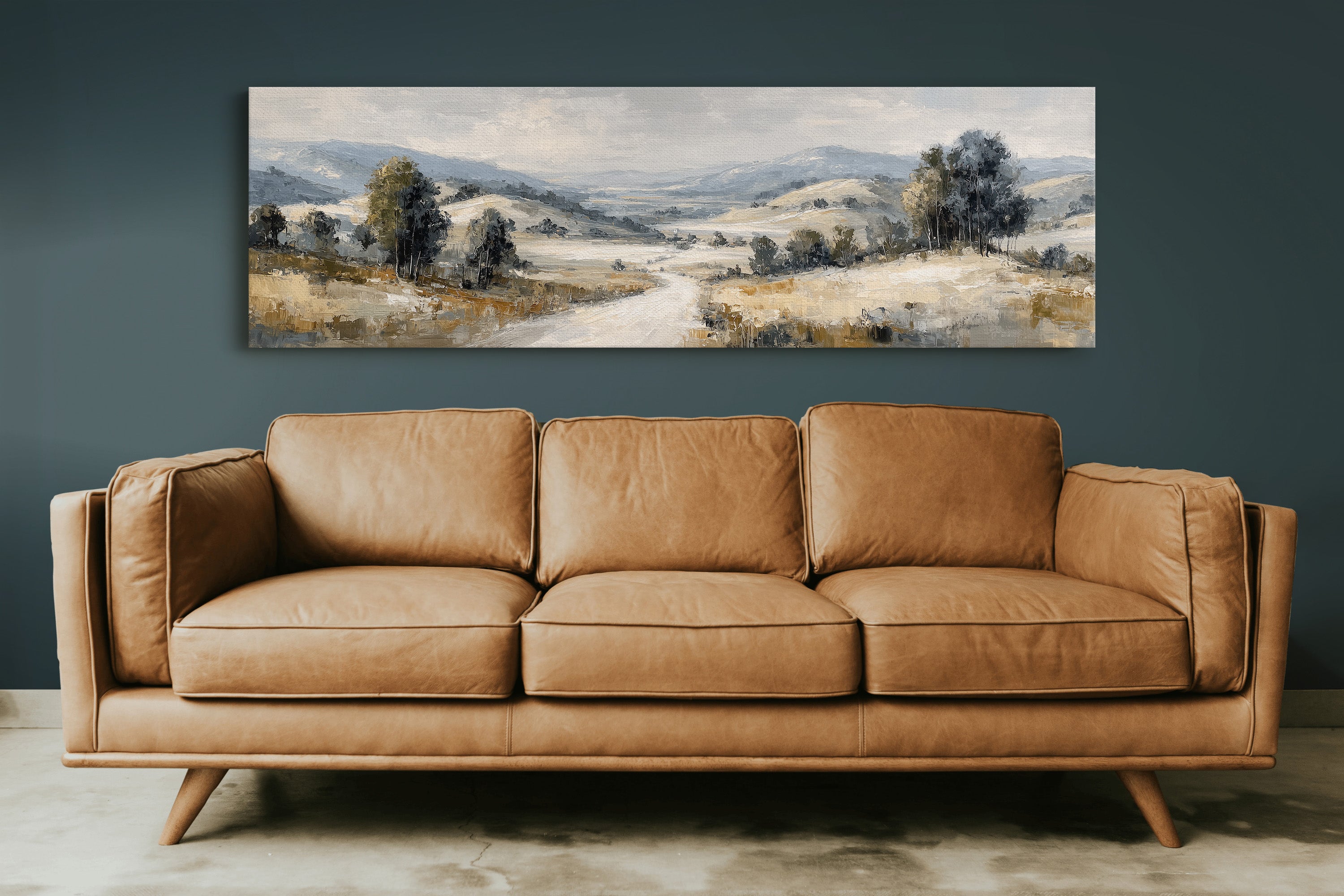 Soft Countryside Valley Landscape