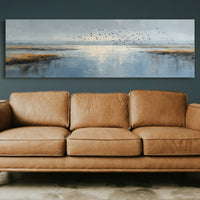 Coastal Marsh Birds Landscape Wall Art