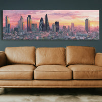 London Skyline In Sunset Glow