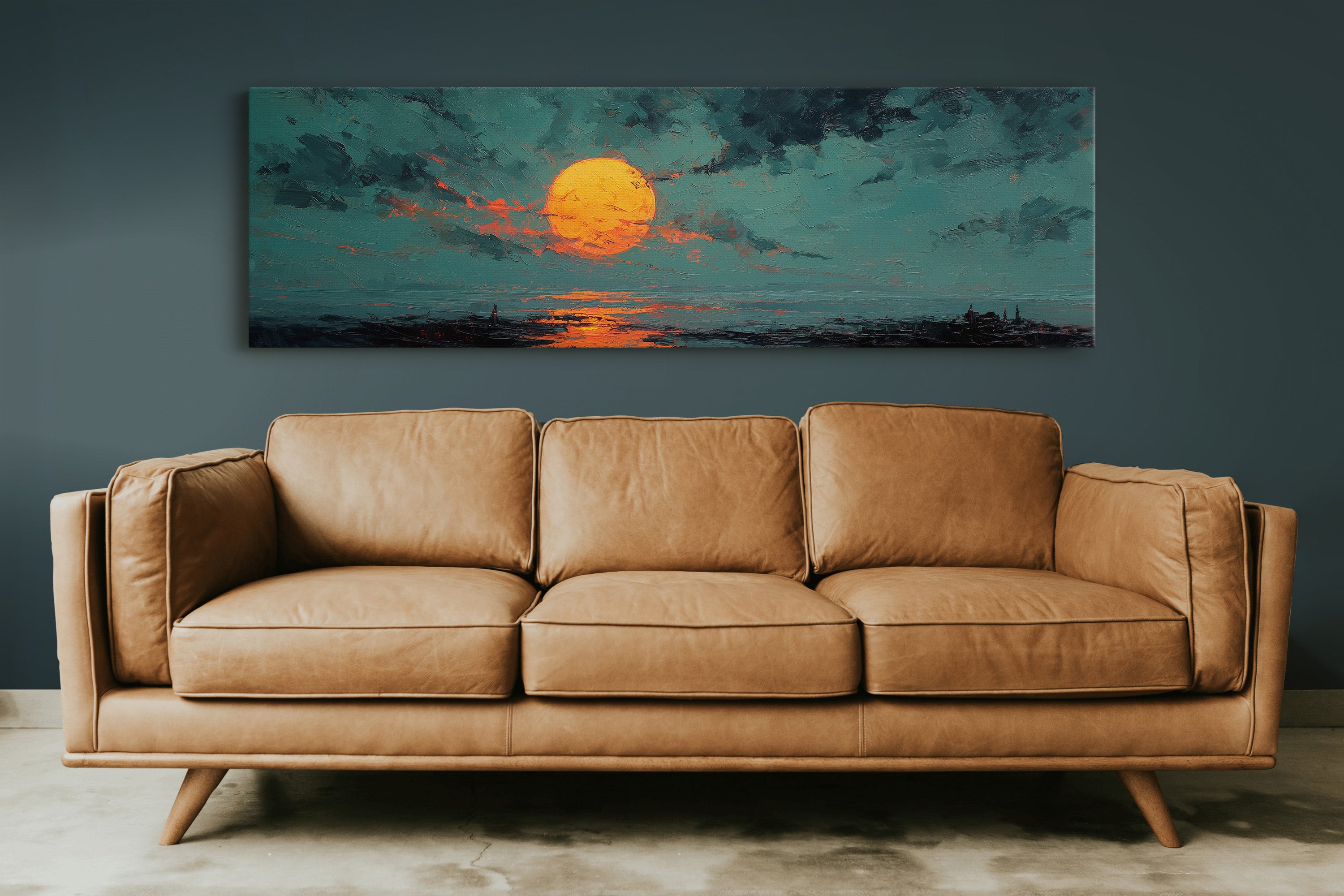Molten Sun Over Quiet Horizon