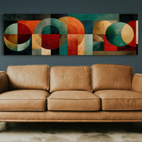 Mid Century Geometry In Earth Tones