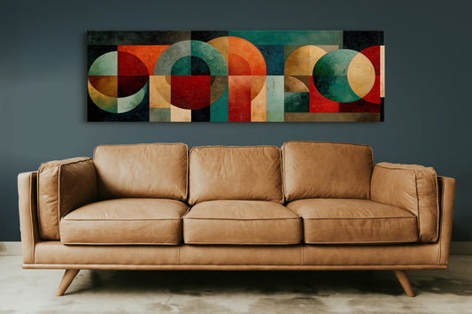 Mid Century Geometry In Earth Tones