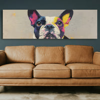 Color Burst Boston Terrier Portrait