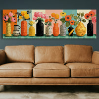 Vases of Sunlit Garden Color