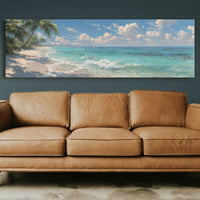 Waves Along a Sunlit Shore