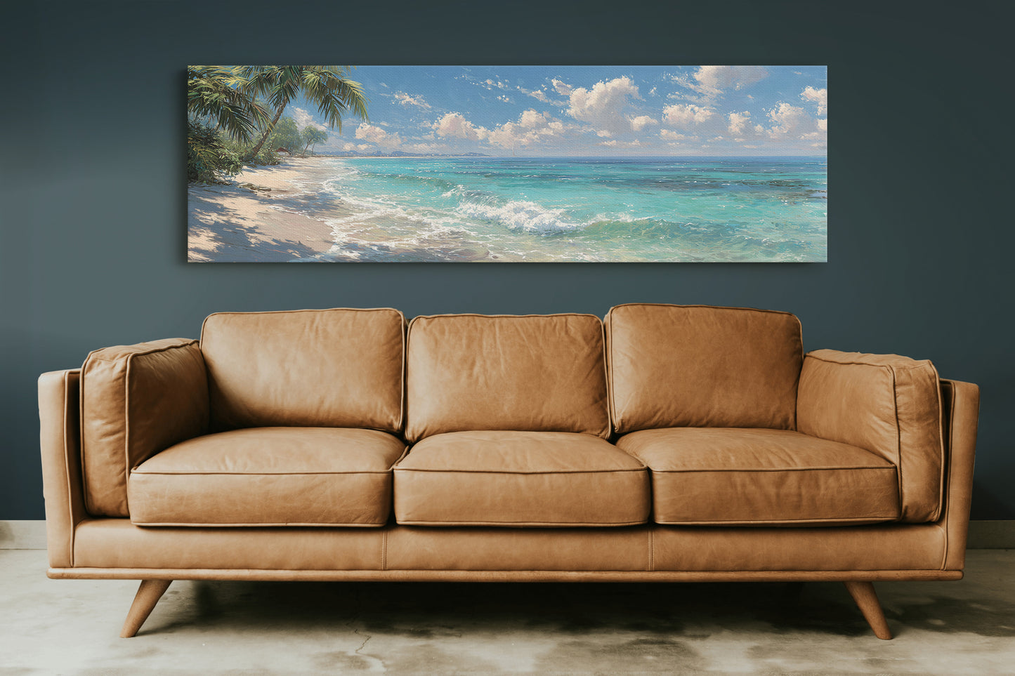 Waves Along a Sunlit Shore