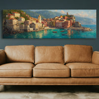 Sunlit Harbor of the Italian Coast