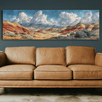 Painted Desert Beneath Towering Clouds