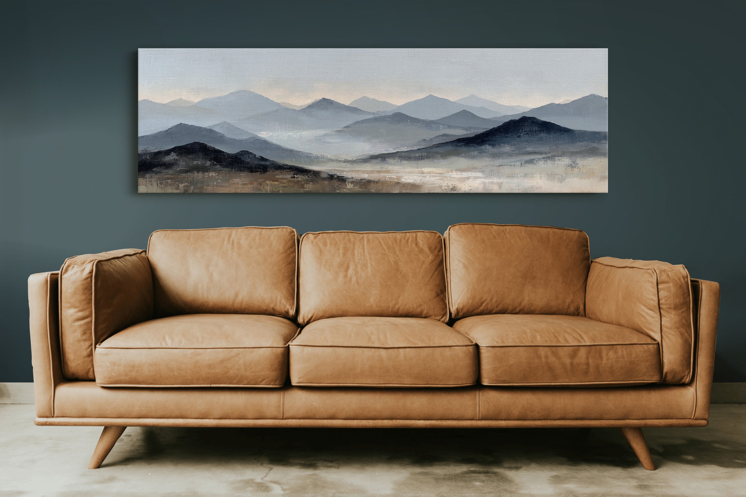 Silent Peaks Beneath Fading Light
