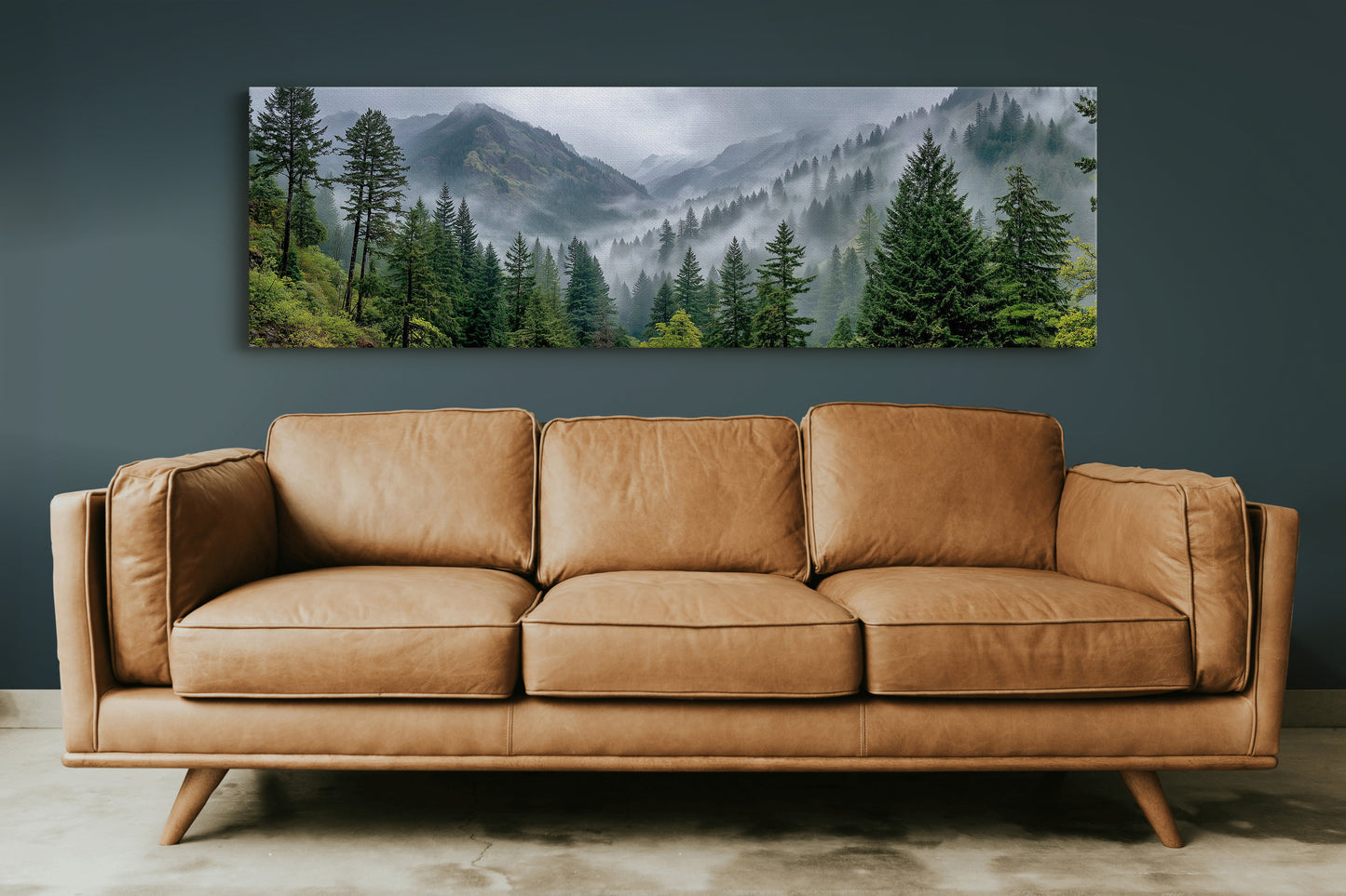 Misty Pines In Mountain Silence