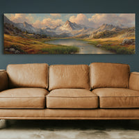 Golden Valley Beneath Alpine Peaks