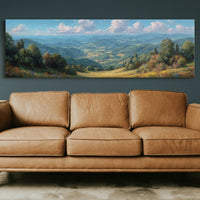 Sunlit Valley Beneath Endless Blue