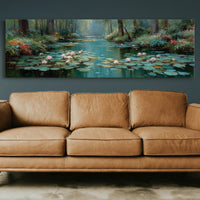 Water Lilies In Forest Stillness