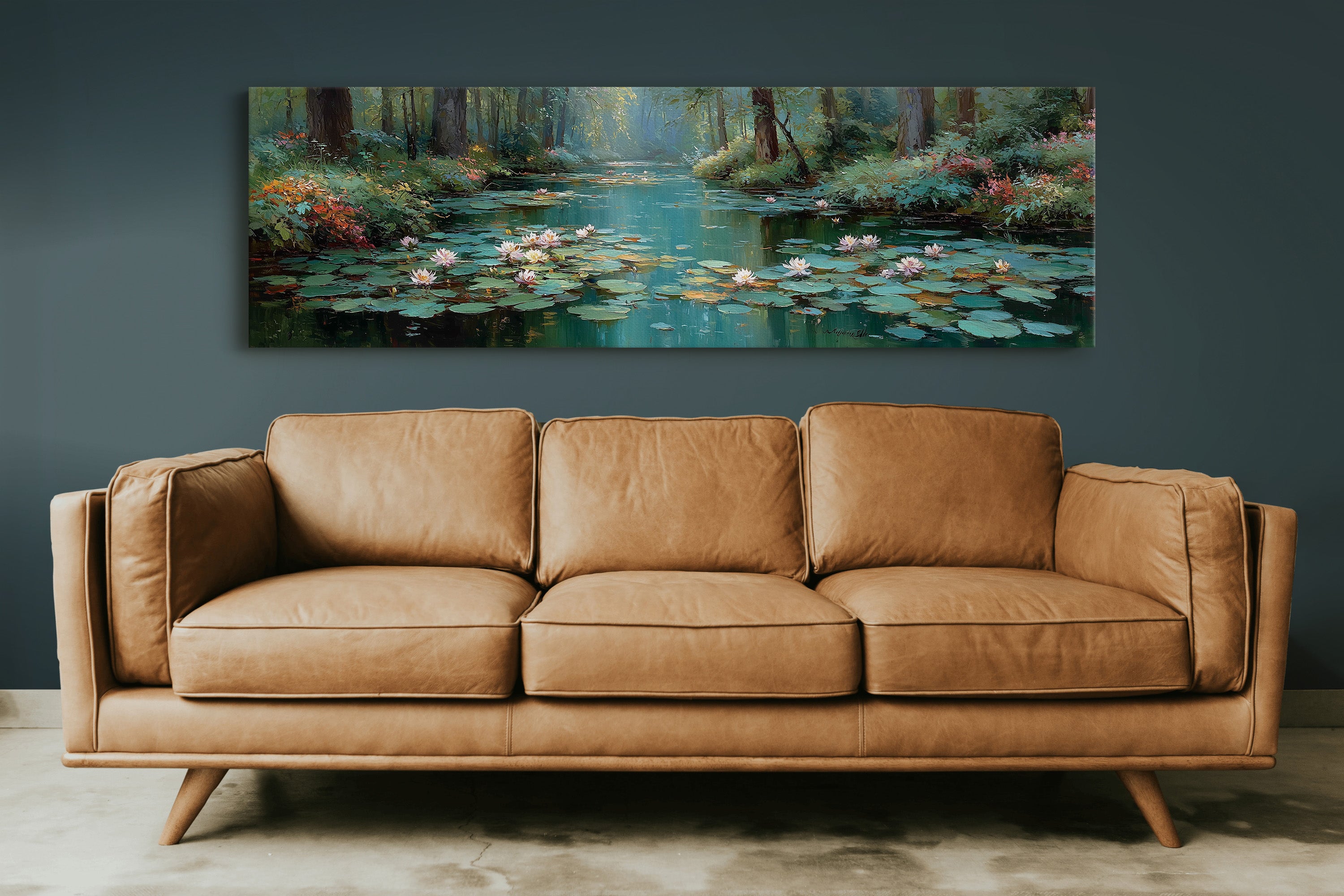 Water Lilies In Forest Stillness