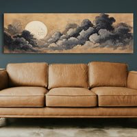 Moon Rising Through Storm Clouds