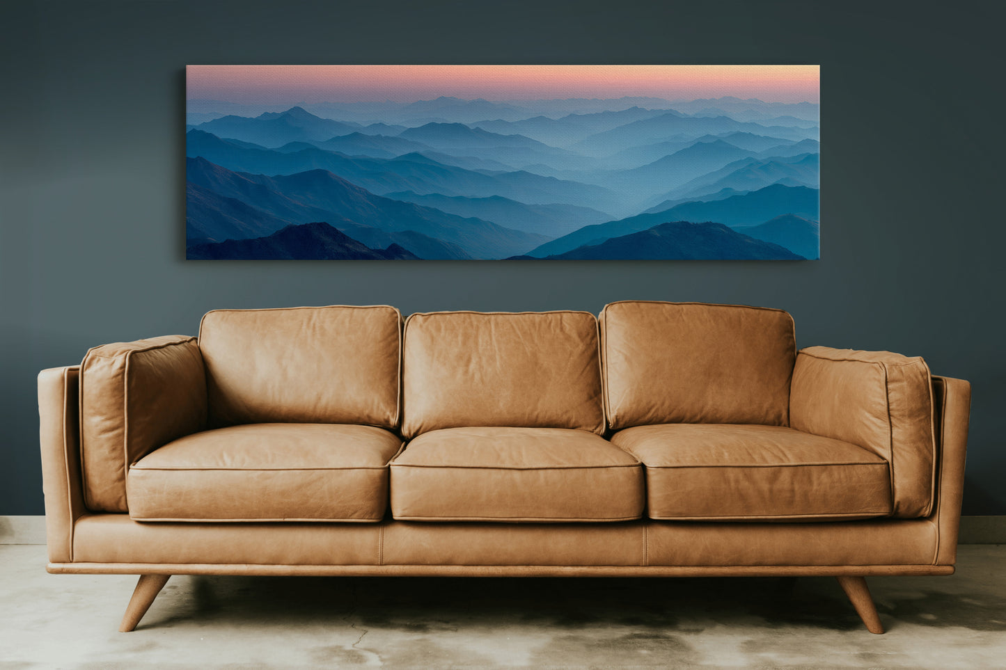 Blue Mountains Beneath A Quiet Dawn