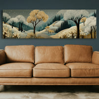 Golden Trees Beneath A Starlit Valley