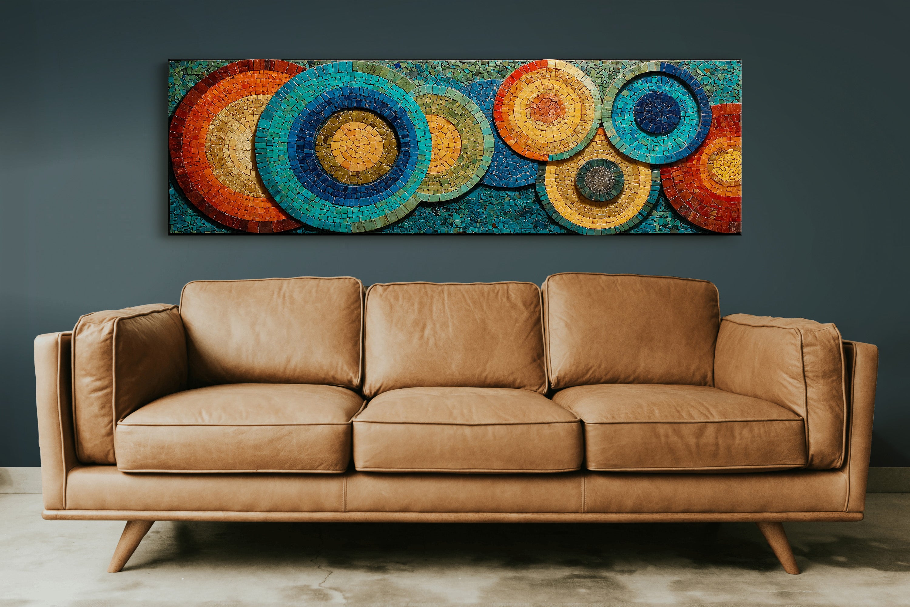 Circles Of Color Mosaic Rhythm