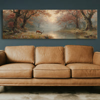 Autumn Stag By The Quiet Water