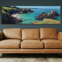 Turquoise Cove Beneath The Cliffs