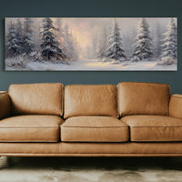 Winter Light Through Silent Pines