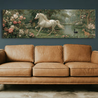 White Stallion In The Secret Garden