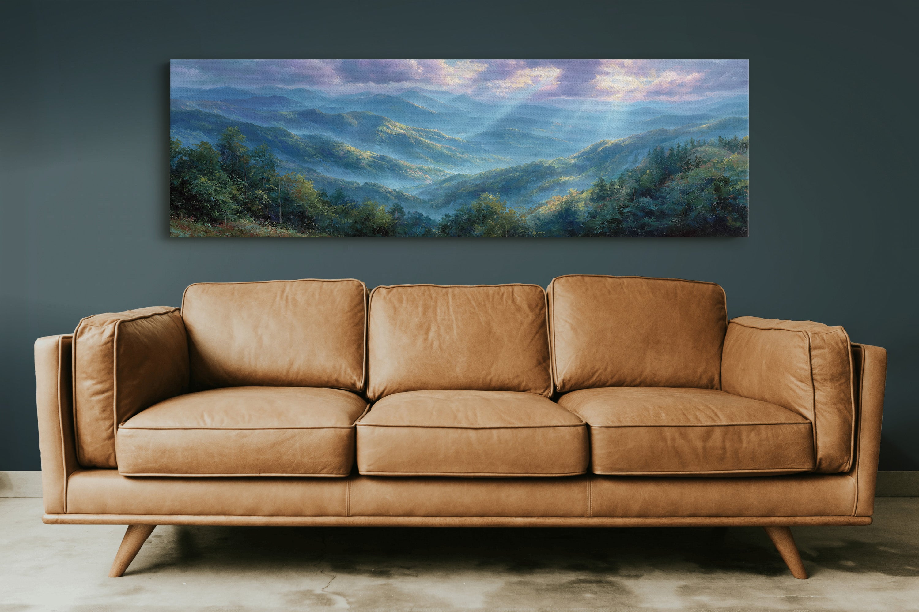 Blue Mountains Beneath Morning Light